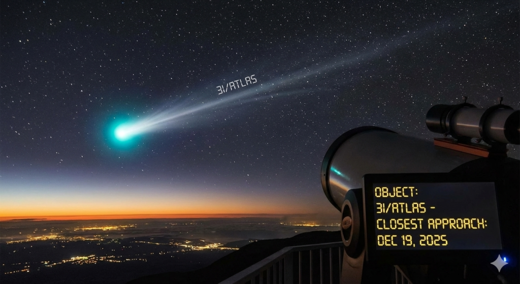 3I/ATLAS pasa a 270 millones km Tierra antes de irse
